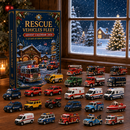 2026 Rescue Vehicles Advent Calendar – 24 Days of Emergency Vehicle Surprises