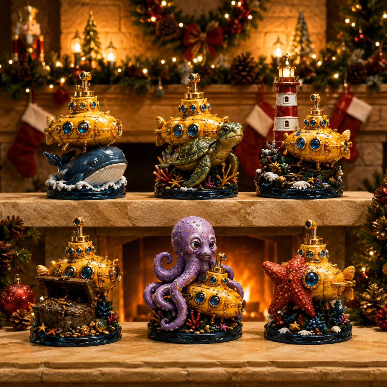 2026 Golden Submarine Christmas Advent Calendar