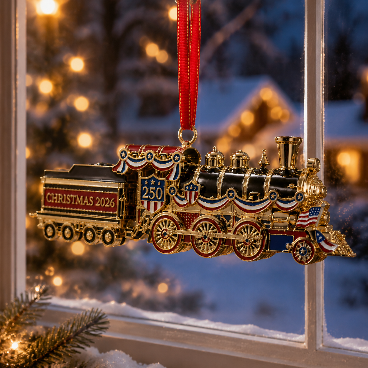✨250th Anniversary Edition Christmas Train Ornament