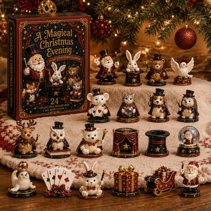 24-Day Magical Christmas Countdown Calendar – 24 Collectible Miniature Figures, A Whimsical Holiday Gift Set for Christmas Lovers & Collectors