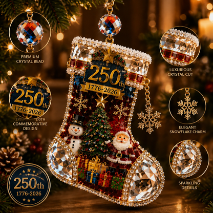 ✨Crystal Christmas Stocking Ornament