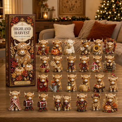 🔥Last 30 pcs✨⏰Last day 50% off🔥✨24-Day Advent Calendar - Highland Cattle