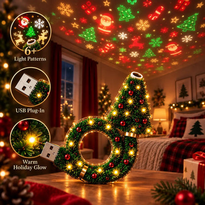 2026 New USB Plug-In Christmas Projector Night Light, 6+ Holiday Pattern Ceiling Lamp🎄 - image 1