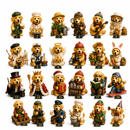 Golden Retriever Jobs Advent Calendar 2026 – 24 Days of Adorable Career-Themed Golden Retriever Miniatures & Christmas Surprises