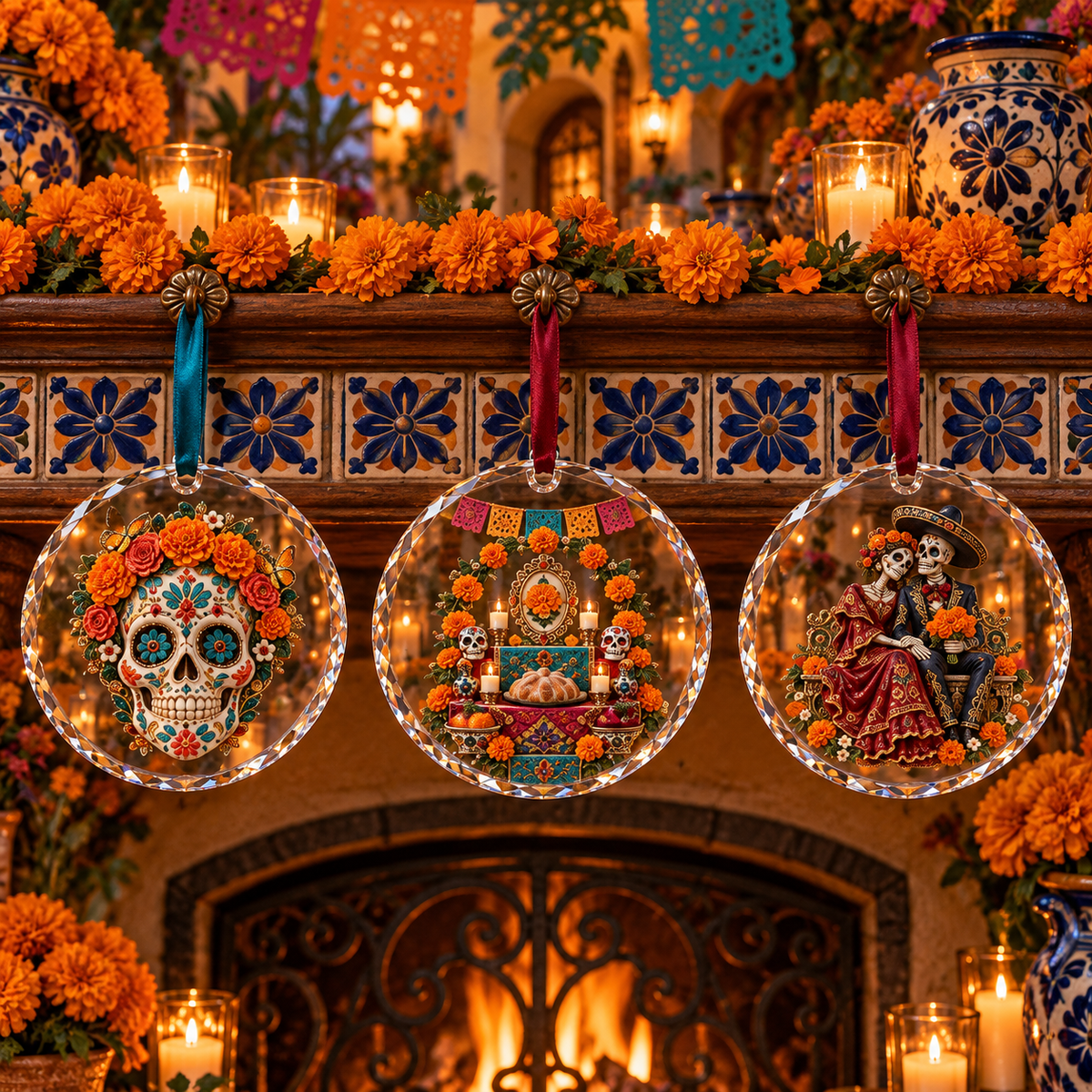 2026 Día de los Muertos Hanging Ornaments – 6 Colorful Designs Celebrating Love, Life & Remembrance