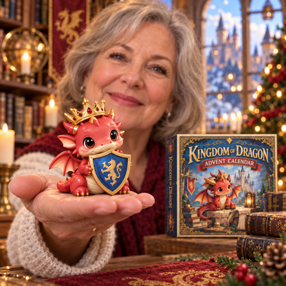 2026 Kingdom of Dragons Advent Calendar – 24 Unique Collectible Dragon Figurines for a Magical Christmas Countdown