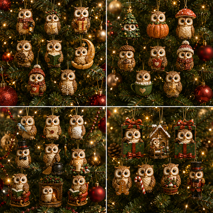 ✨24-Day Christmas Countdown Advent Calendar –owl Ornament