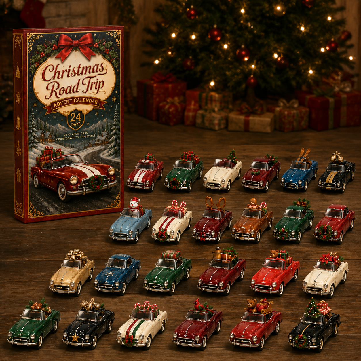 🔥Last 50 pcs✨⏰Last day 50% off🔥✨24-Day Advent Calendar - car