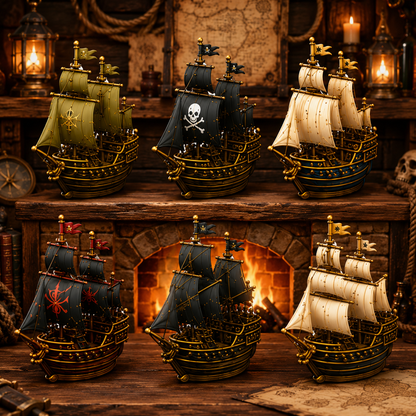 ⚓Pirate Ship Legends Advent Calendar 2026 – 24 Days of High Seas Adventure, Collector-Grade Miniature Ships, Acrylic Charms Blind Box