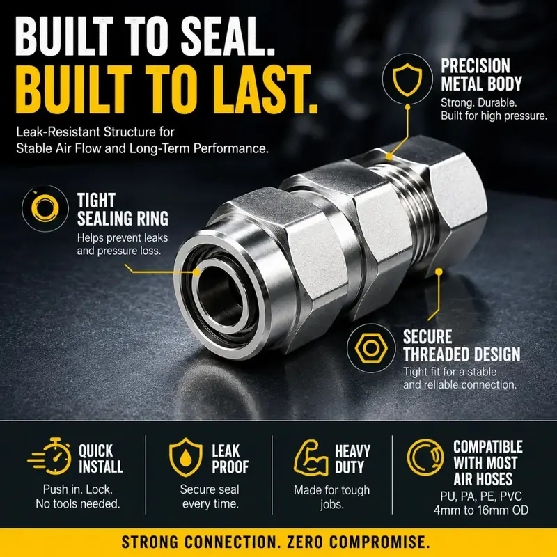 Stainless Steel Compression Tube Fitting Set - image 5