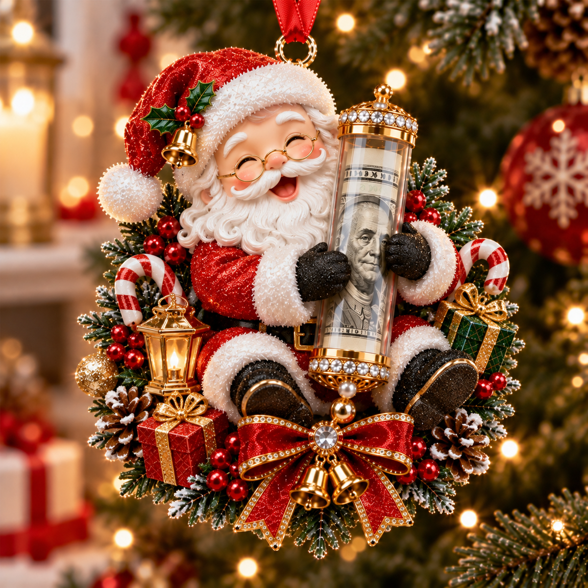 Christmas Money Surprise Ornament, Fun Christmas Tree Gift for Kids & Family - image 3