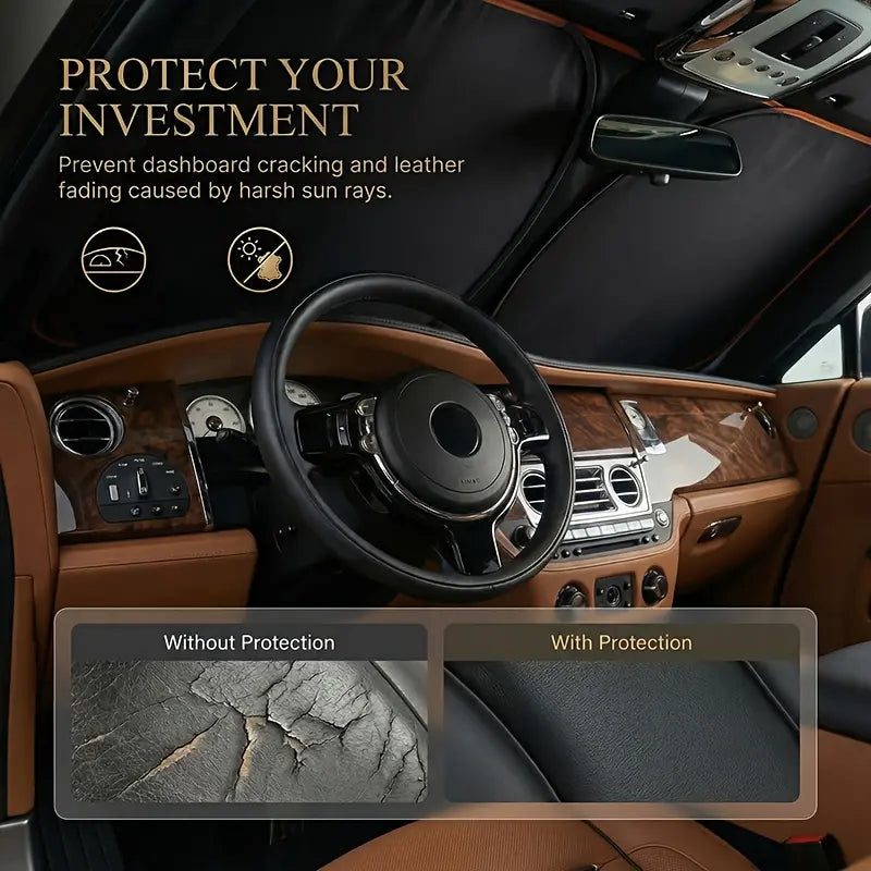 2026 New Portable Heat-Insulating Vehicle Sunshade, Upgraded Thickened Front Window Sun Shade☀️ - image 5