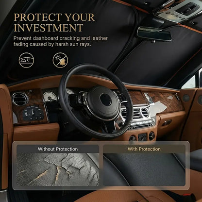 2026 New Portable Heat-Insulating Vehicle Sunshade, Upgraded Thickened Front Window Sun Shade☀️ - image 5