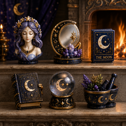 Witching Moon Advent Calendar 2026 – 24 Days of Celestial Miniatures, Mystical Moon Collectibles & Magical Gifts for Witchy Decor Lovers, Acrylic Charms Blind Box