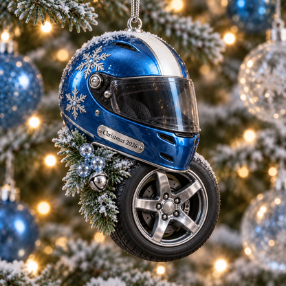 2026 Racing Helmet & Tire Christmas Ornaments – 9 Unique Designs for Motorsport Fans