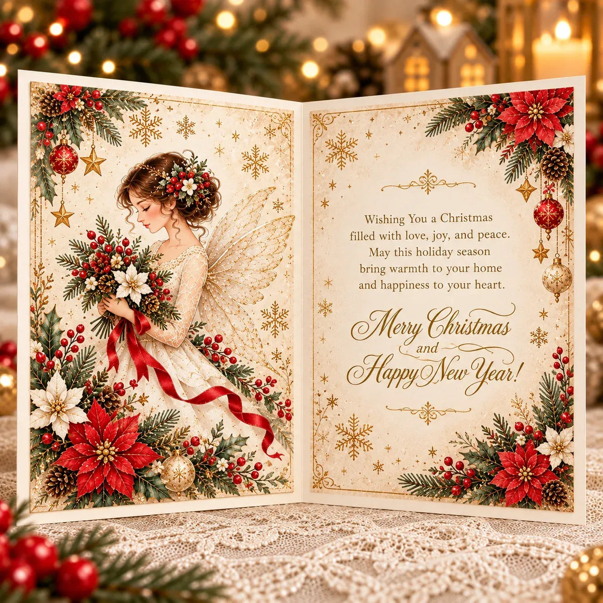 🪽✨3D Christmas Angel Greeting Card - image 7