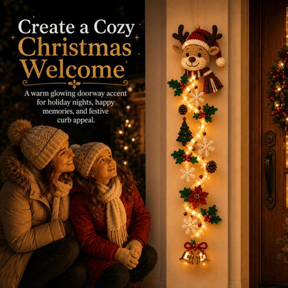 🎄MerryCascade Glowing Christmas Door Hanger | 6 Festive Lighted Designs with Warm Glow, Dimensional Details & Space-Saving Vertical Décor ✨ - image 3