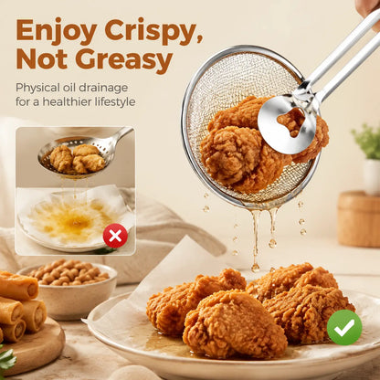 2‑in‑1 Oil‑Frying Filter Clip, Kitchen Food Strainer Tongs for Fried Food 🍳 - image 3