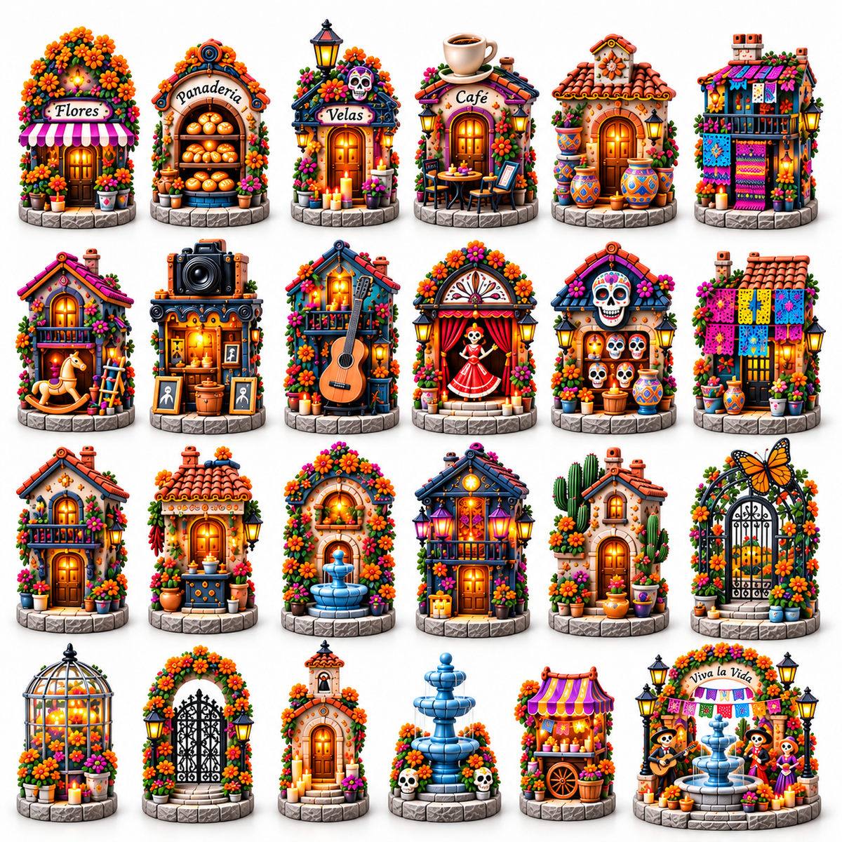 24 Days to Build a Village of Memories — Día de Muertos Village Advent Calendar 2026