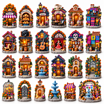 24 Days to Build a Village of Memories — Día de Muertos Village Advent Calendar 2026