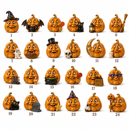 ✨24-Day Christmas Countdown Advent Calendar –Halloween Pumpkin Ornament