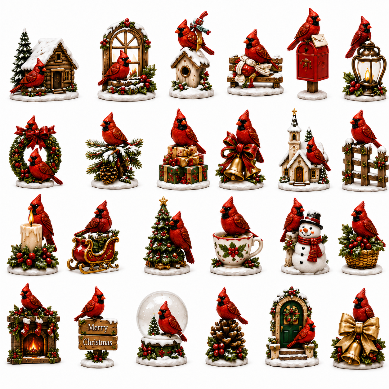 🔥Last 30 pcs✨⏰Last day 50% off🔥✨24-Day Advent Calendar - Cardinal