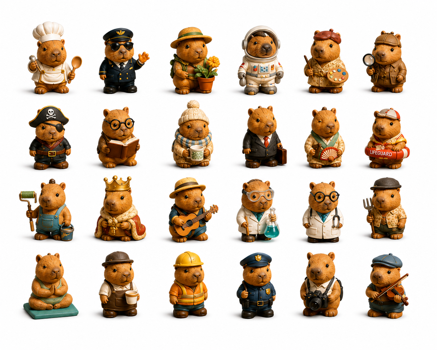 Capybara Advent Calendar 2026 – 24-Day Christmas Countdown with 24 Collectible Capybara Figures