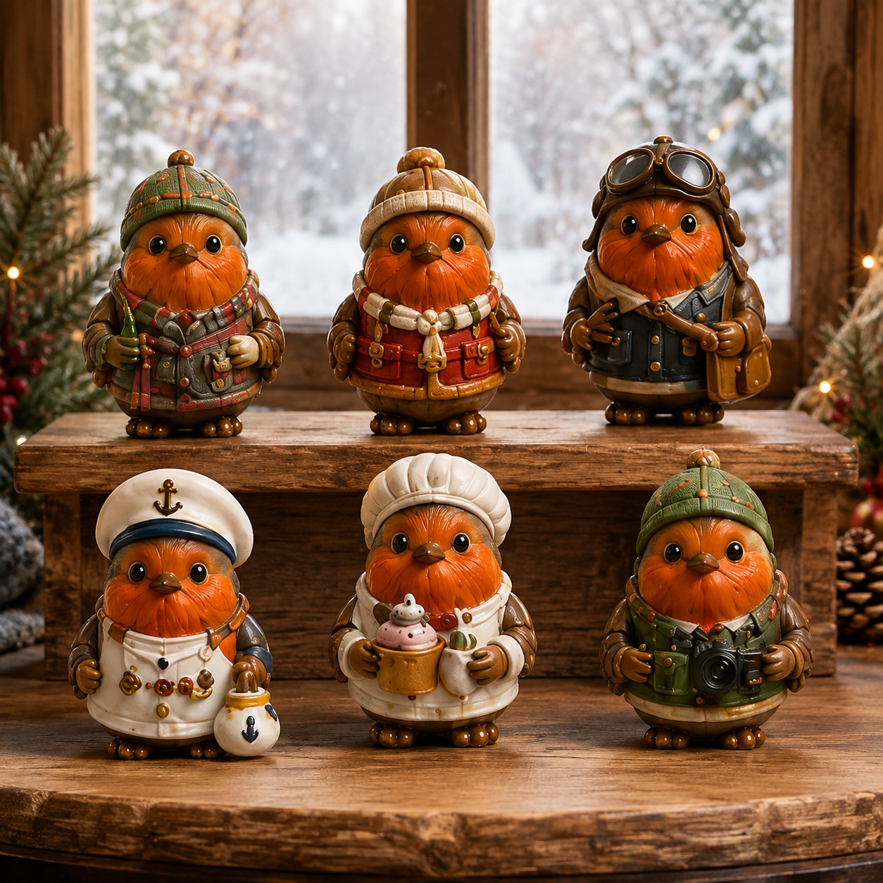 Robin Christmas Advent Calendar 2026 – 24 Days of Unique  Collectible Robin Miniatures, Festive Countdown Gift for Bird Lovers & Garden Lovers