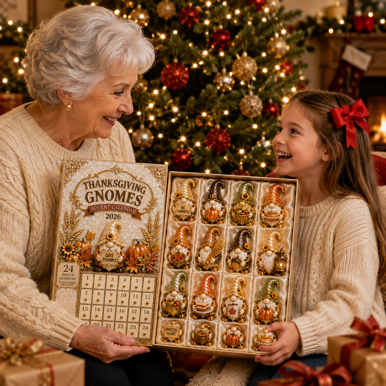 🔥Last 50 pcs✨⏰Last day 50% off🔥✨24-Day Advent Calendar - gnomes Thanksgiving Countdown Calendar