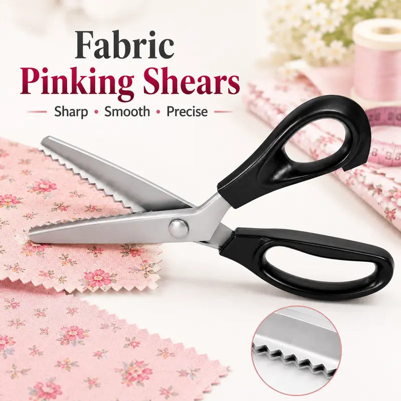 Stainless Steel Zig Zag Scissors with Serrated Teeth - Perfect for DIY Crafts✂️ - image 1