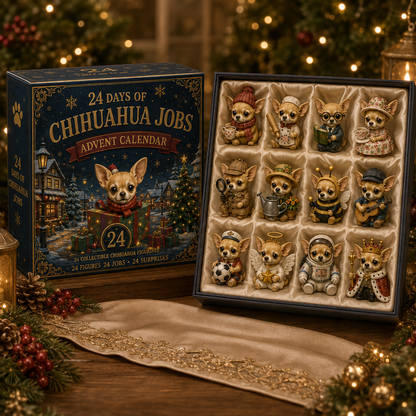 Chihuahua Jobs Advent Calendar 2026 – 24 Days of Unique Chihuahua Miniature Collectibles,