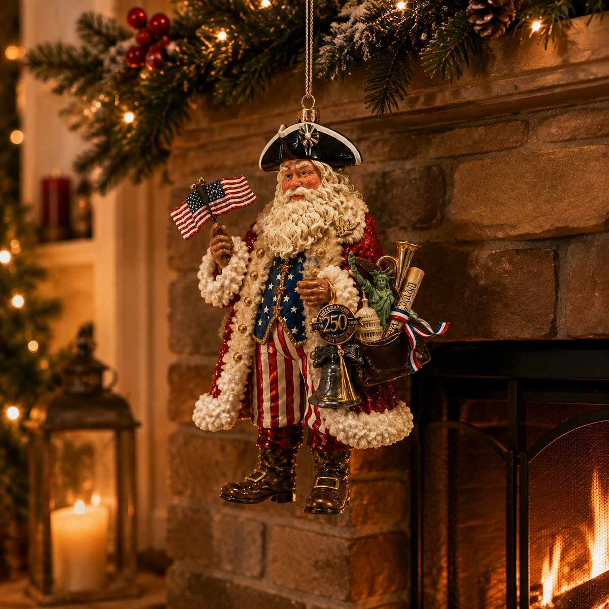 ✨250th Anniversary Santa Claus Christmas Tree Ornament