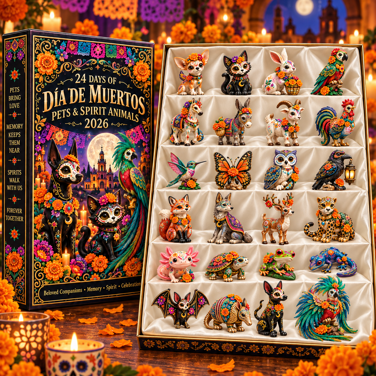 Día de Muertos Pets & Spirit Animals Advent Calendar 2026