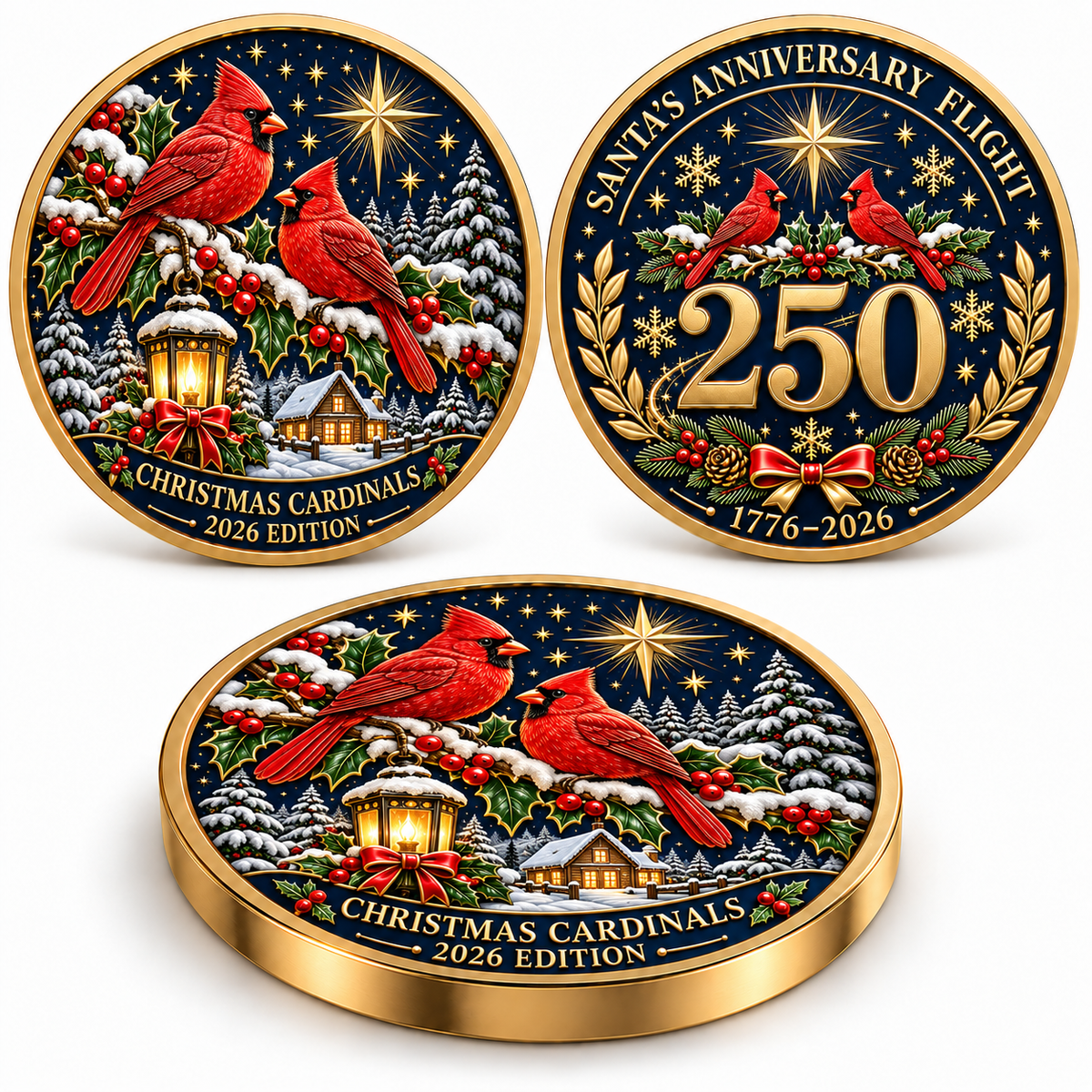 2026 Christmas Stories Commemorative Coin Collection – 7 Festive Designs Celebrating the 250th Anniversary