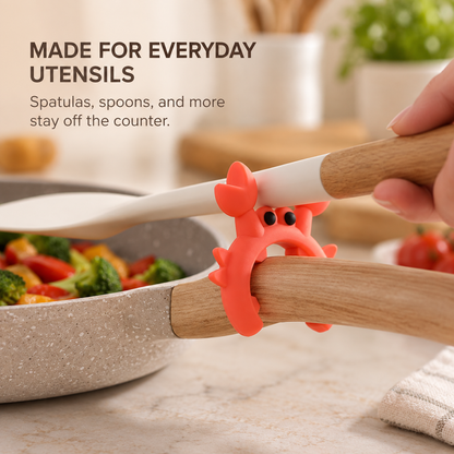 🦀 2-in-1 Crab Pot Clip – Utensil Rest & Boil-Over Guar - image 5