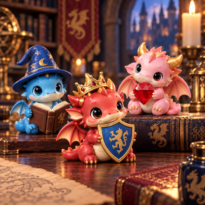 2026 Kingdom of Dragons Advent Calendar – 24 Unique Collectible Dragon Figurines for a Magical Christmas Countdown