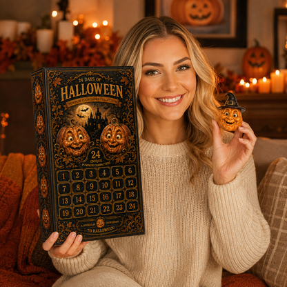 ✨24-Day Christmas Countdown Advent Calendar –Halloween Pumpkin Ornament