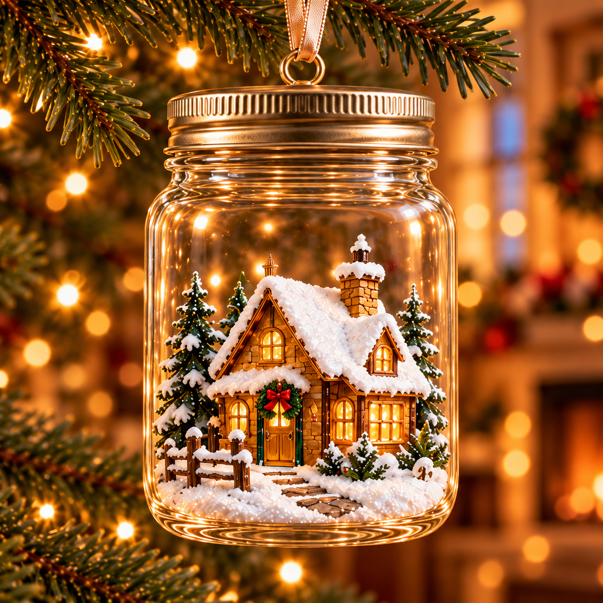 Christmas in a Jar – 6 Enchanting Holiday Scene Ornament Designs