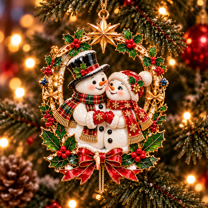 Santa & Mrs. Claus Christmas Adventures – 6-Piece Vintage Christmas Tree Ornament Collection | Nutcracker, Snowman & Holiday Train | A Heartwarming Christmas Keepsake Gift