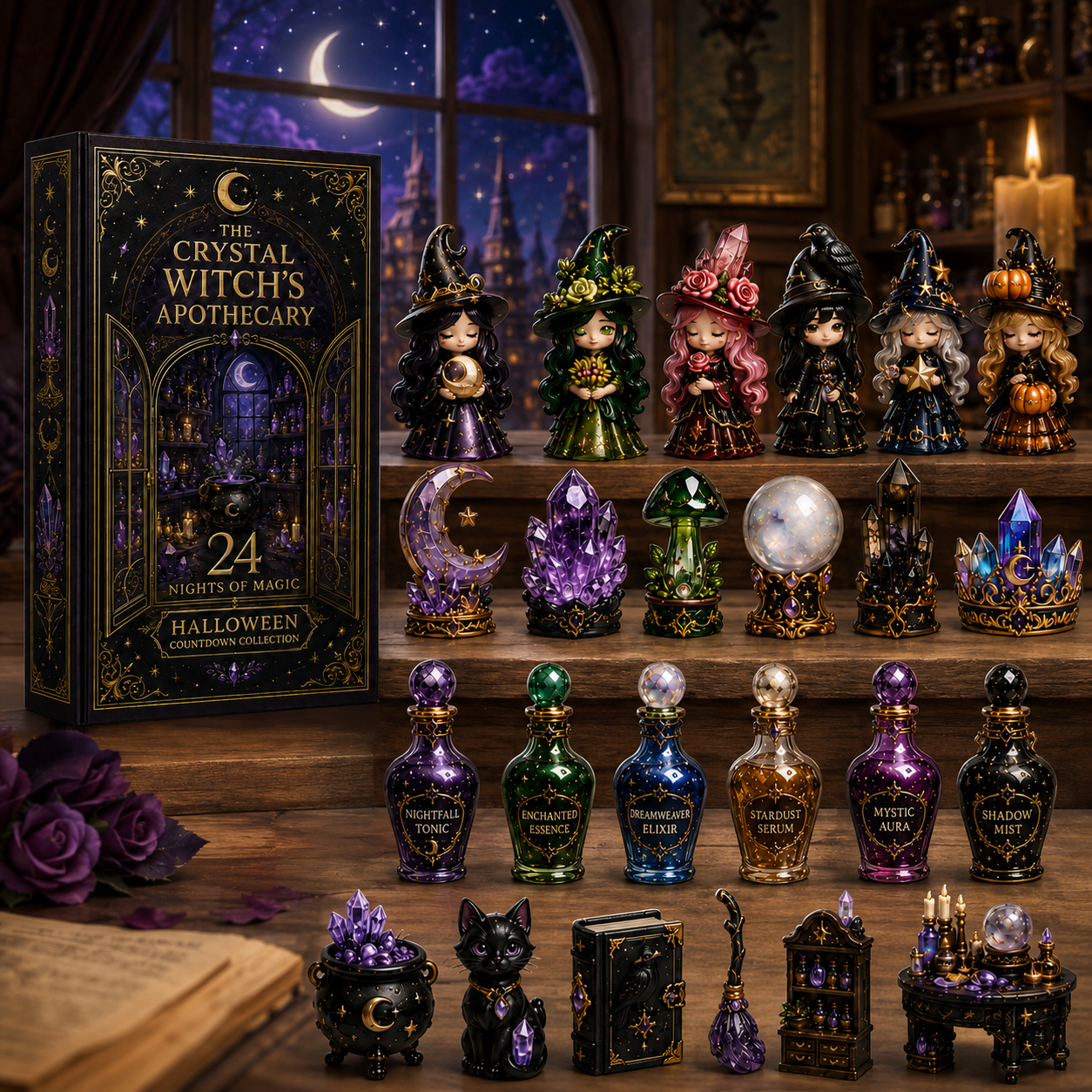 The Crystal Witch’s Apothecary Advent Calendar 2026 – 24 Nights of Magical Miniatures