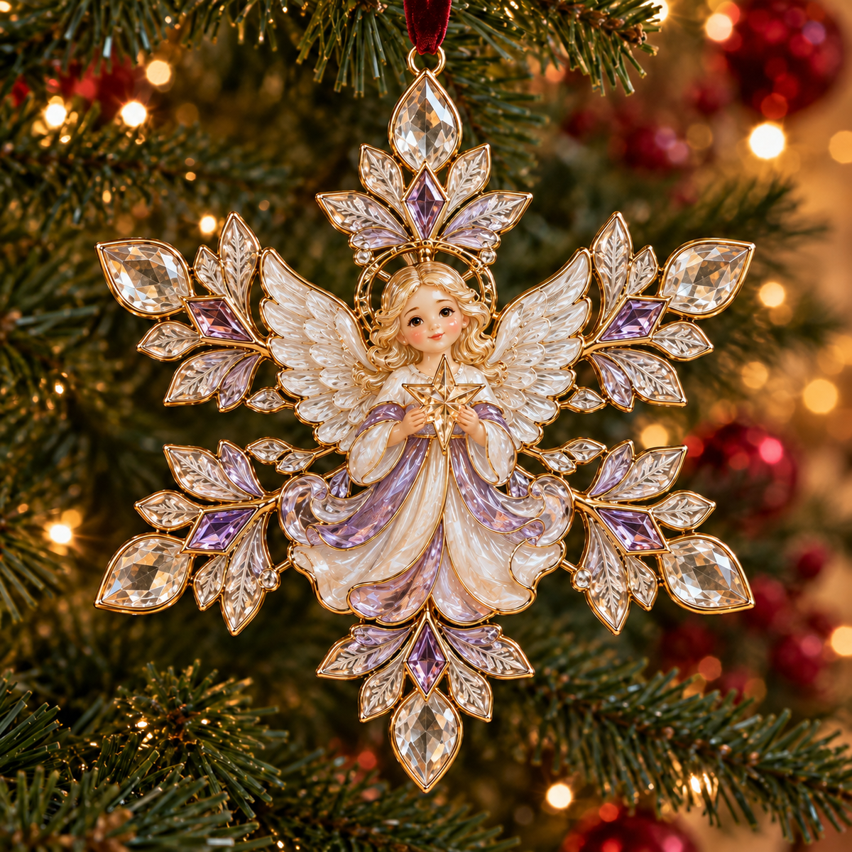 Christmas Magic Snowflake Ornaments – 6 Festive Designs for Holiday Decorating & Gifting