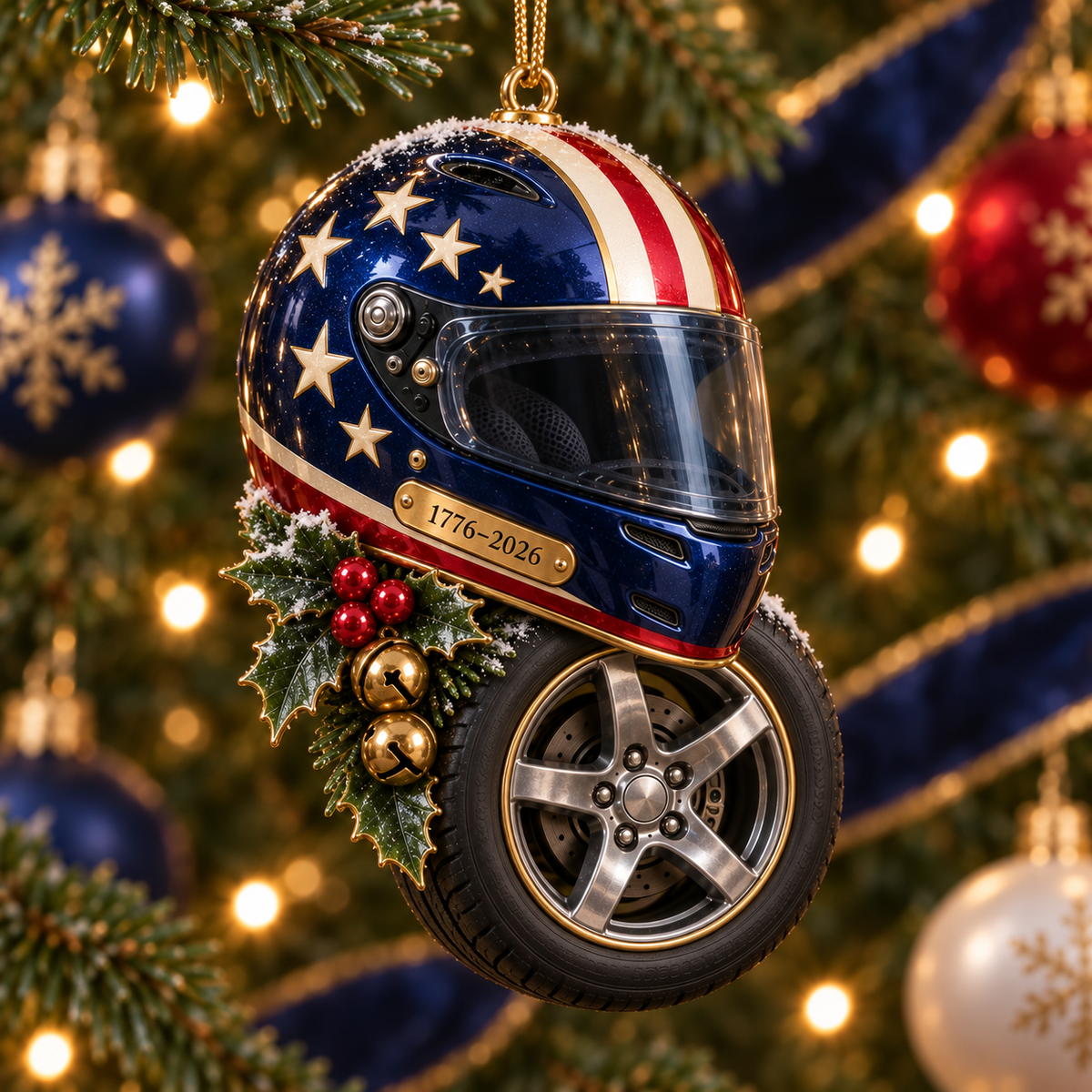 2026 Racing Helmet & Tire Christmas Ornaments – 9 Unique Designs for Motorsport Fans