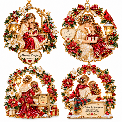 Mother & Daughter Christmas Ornament  –  Heartwarming Holiday Keepsake, Meaningful Christmas Gift for Mom & Daughter