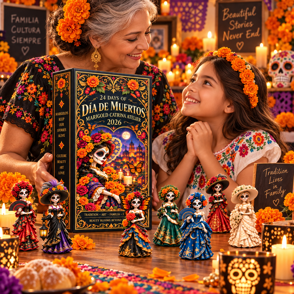 Día de Muertos Marigold Catrina Atelier Advent Calendar 2026