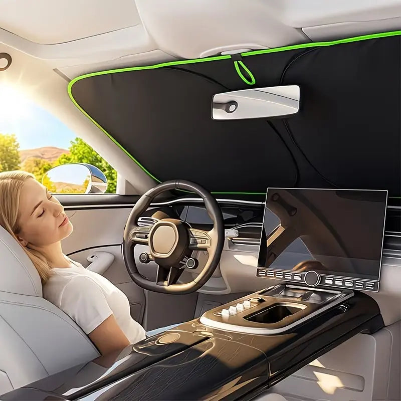 2026 New Portable Heat-Insulating Vehicle Sunshade, Upgraded Thickened Front Window Sun Shade☀️ - image 1