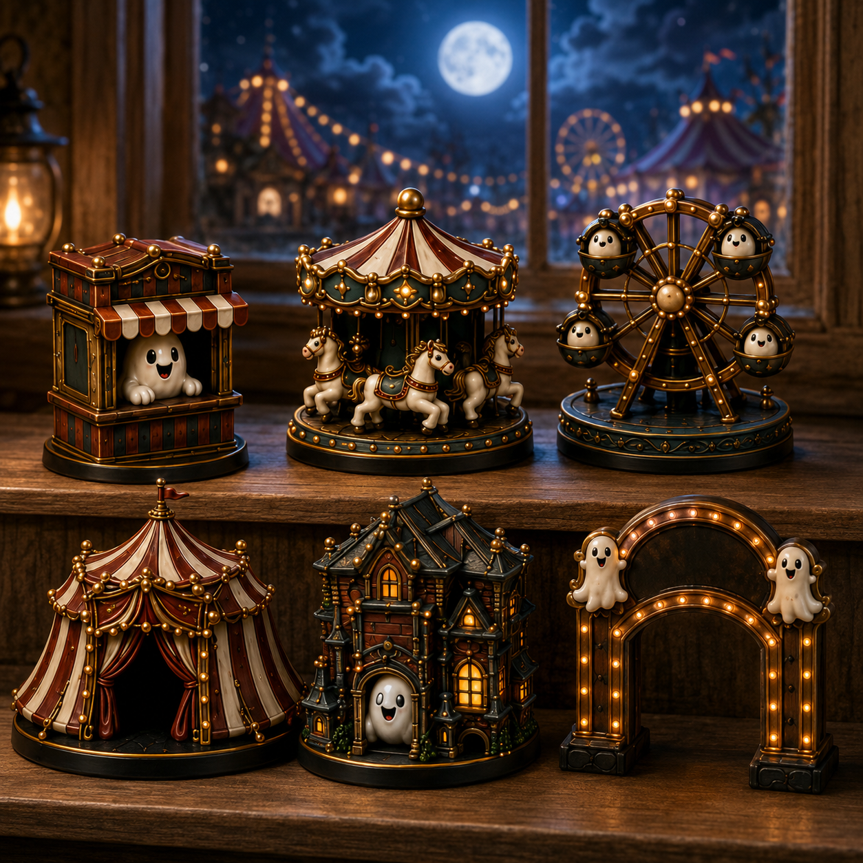 🎃 24-Day Halloween Advent Calendar – 24 Nights of Spooky Carnival Surprises, Collectible Figures & Magical Fun
