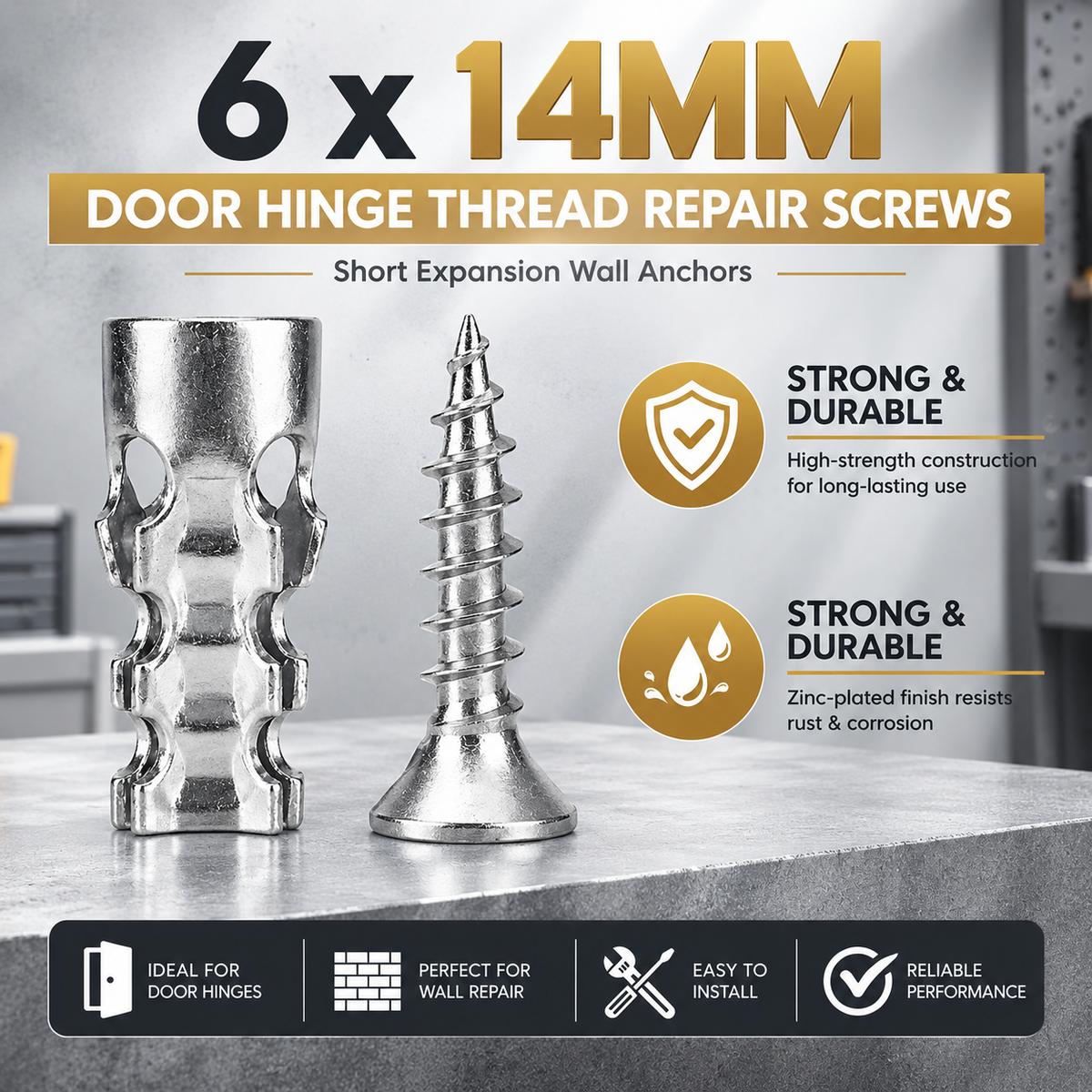 6x14mm Short Expansion Screws Set - image 3