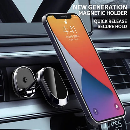 Foldable 360° Rotatable Metal Magnetic Car Phone Holder 🧲 - image 10