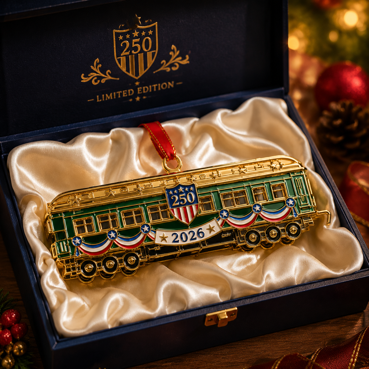✨250th Anniversary Edition Gold-and-Green Vintage Tram