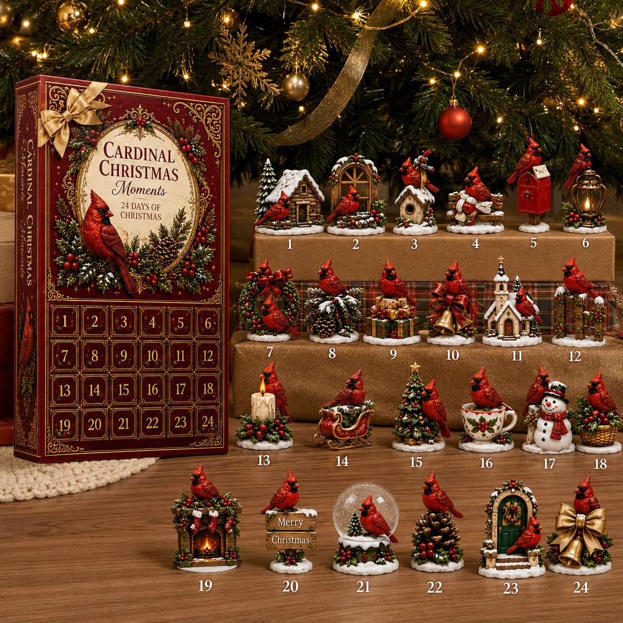 🔥Last 30 pcs✨⏰Last day 50% off🔥✨24-Day Advent Calendar - Cardinal
